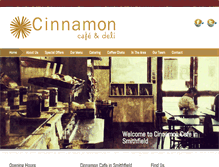 Tablet Screenshot of cinnamoncafe.ie