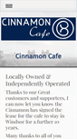 Mobile Screenshot of cinnamoncafe.com